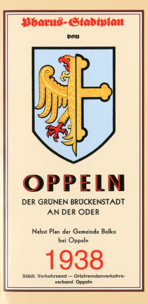 Stadtplan Oppeln 1938