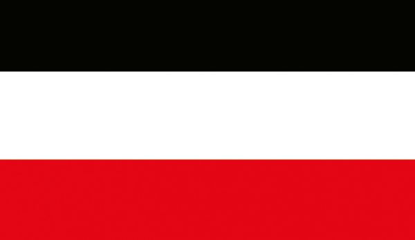 Tischfähnchen schwarz-weiß-rot