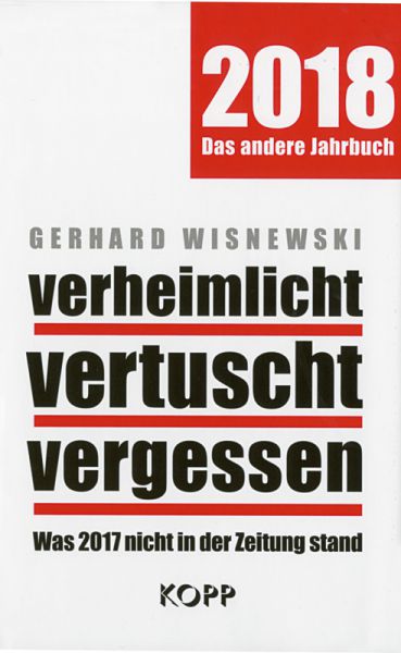 Verheimlicht - vertuscht - vergessen 2018