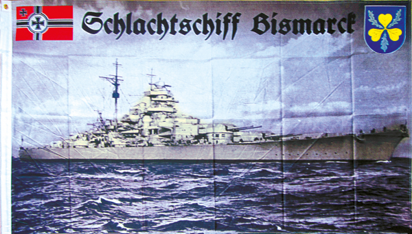 Fahne „Schlachtschiff Bismarck“