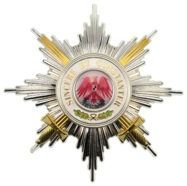 Roter Adler-Orden Bruststern 1. Klasse mit Schwertern 1854 1918