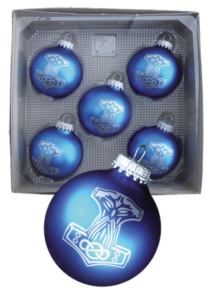 Weihnachtsbaumkugeln „Thorhammer“