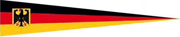 Schwarz-rot-gold mit Wappen