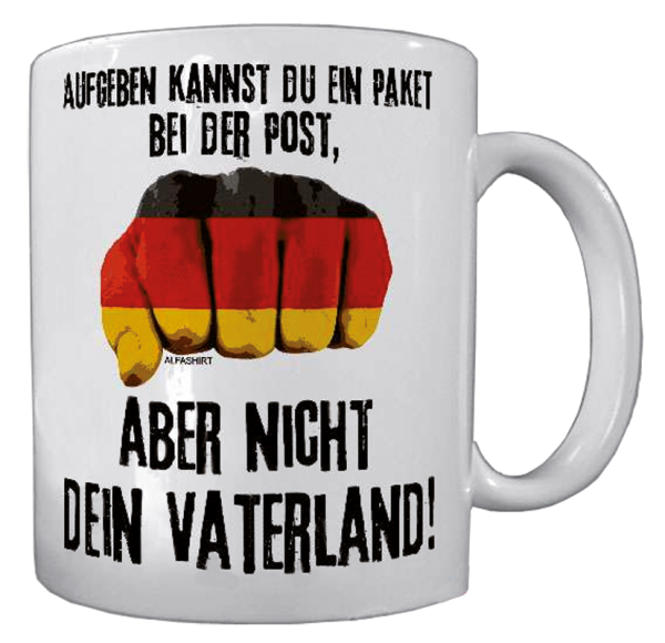 Becher „Nicht aufgeben!“