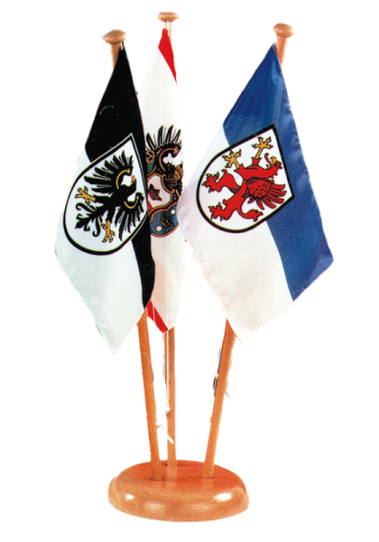 Tischfähnchenständer für 3 Fähnchen