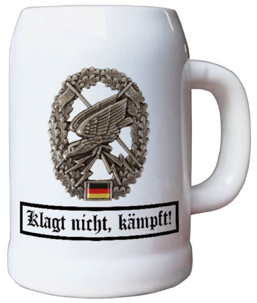 Bierkrug „Klagt nicht, kämpft“