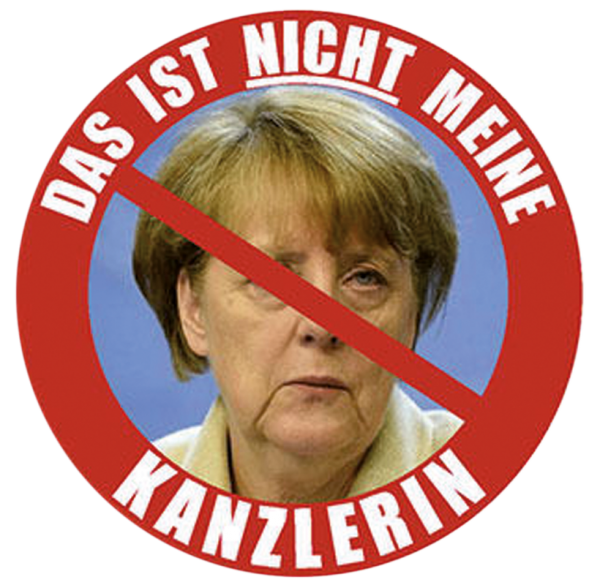 Aufkleber „Das ist nicht meine Kanzlerin“