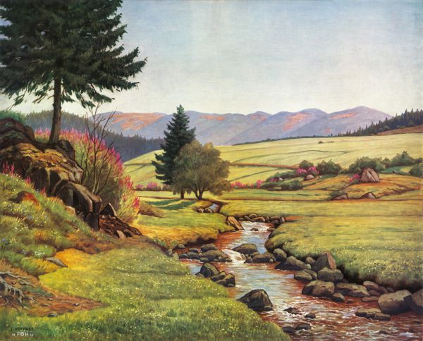 "Julius Heffner, Schwarzwaldbach"