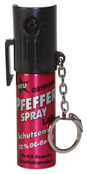 Pfefferspray mit Schlüsselanhänger in Pink